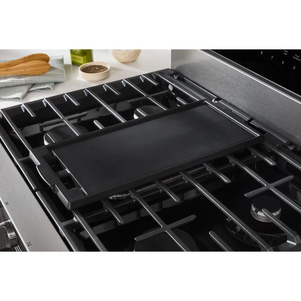 Whirlpool WFGS7530RZ 30-Inch Smart Gas Range With Air Cooking Technology. No Preheat Air Fry. Steam/Self Clean And High Speed Preheat