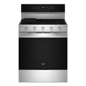 Whirlpool WFGS7530RZ 30-Inch Smart Gas Range With Air Cooking Technology. No Preheat Air Fry. Steam/Self Clean And High Speed Preheat