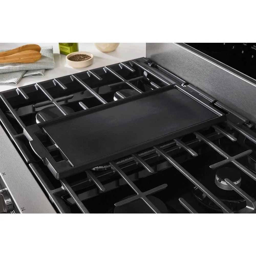 Whirlpool WFGS7530RZ 30-Inch Smart Gas Range With Air Cooking Technology. No Preheat Air Fry. Steam/Self Clean And High Speed Preheat