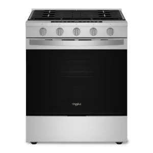 Whirlpool WSGS7530RZ 30-Inch Smart Slide In Gas Range With Air Cooking Technology. No Preheat Air Fry. Wipeclean&#8482; Coating. Steam/Self Clean And High Speed Preheat