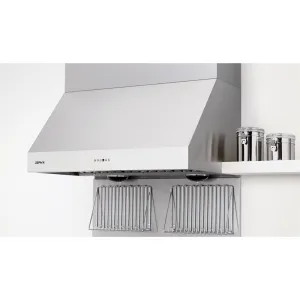 Zephyr AK7548BS 48 Tempest Ii Wall Hood With 650 Cfm Blower. 6 Speed Levels. Act