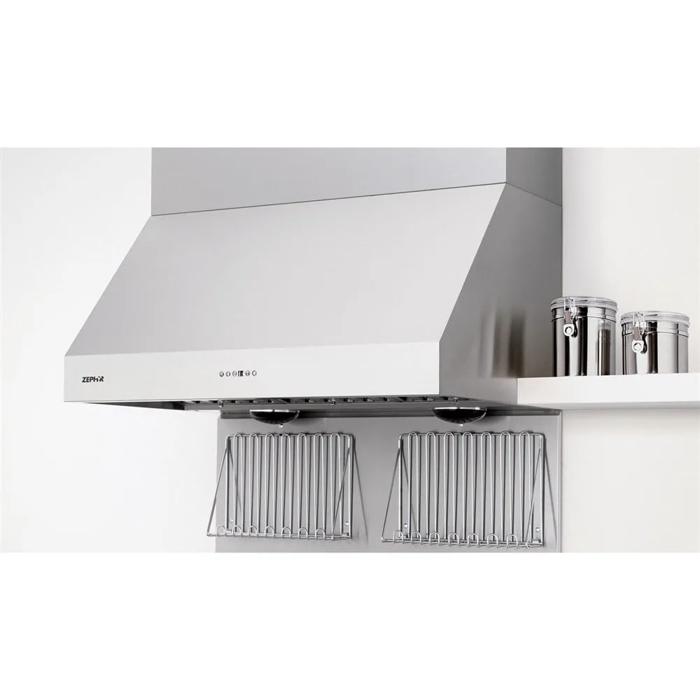 Zephyr AK7548BS 48 Tempest Ii Wall Hood With 650 Cfm Blower. 6 Speed Levels. Act