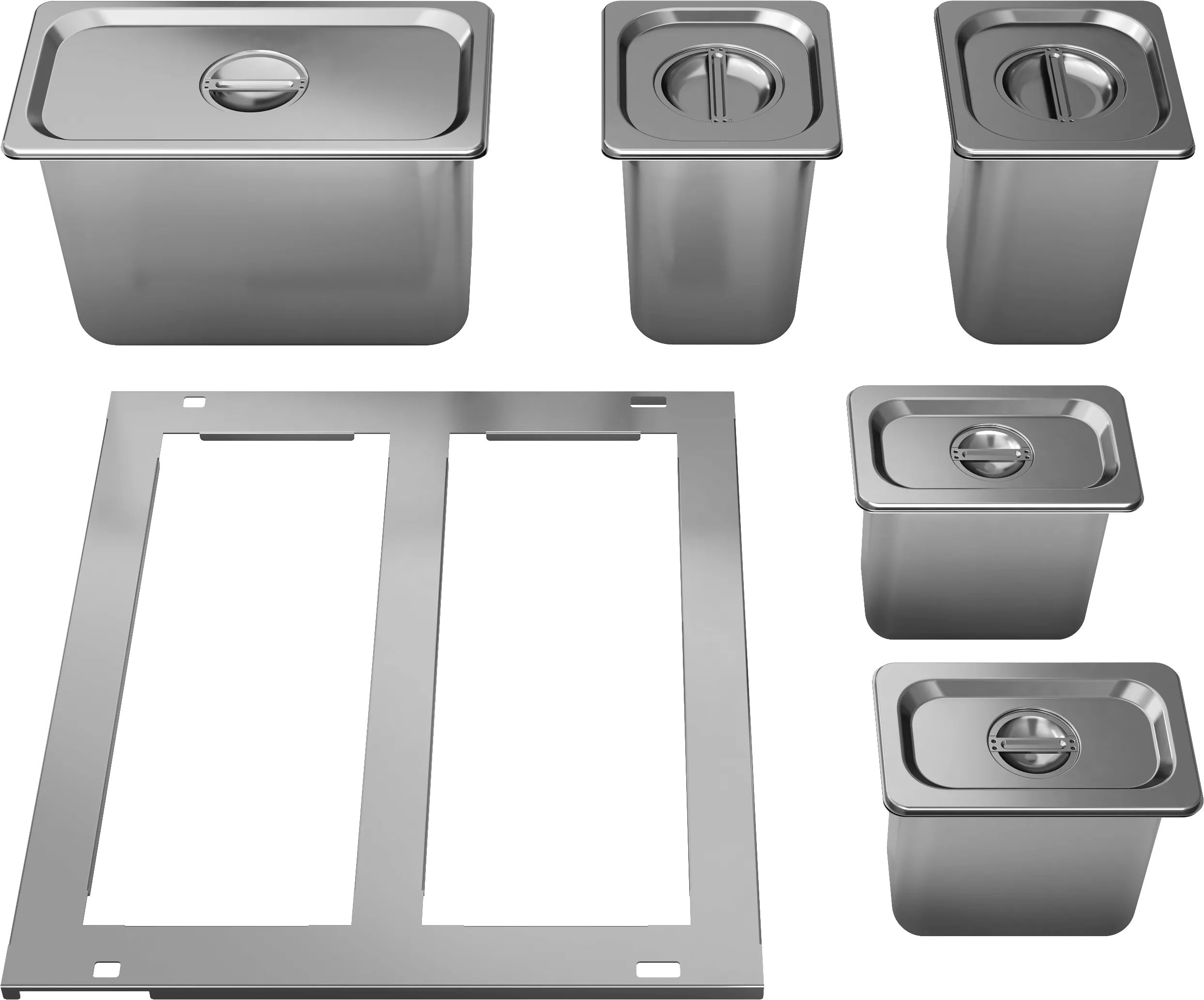 Zephyr DRPAN241S Drawer Pan Kit. 11Pc. Ss. Prrd24