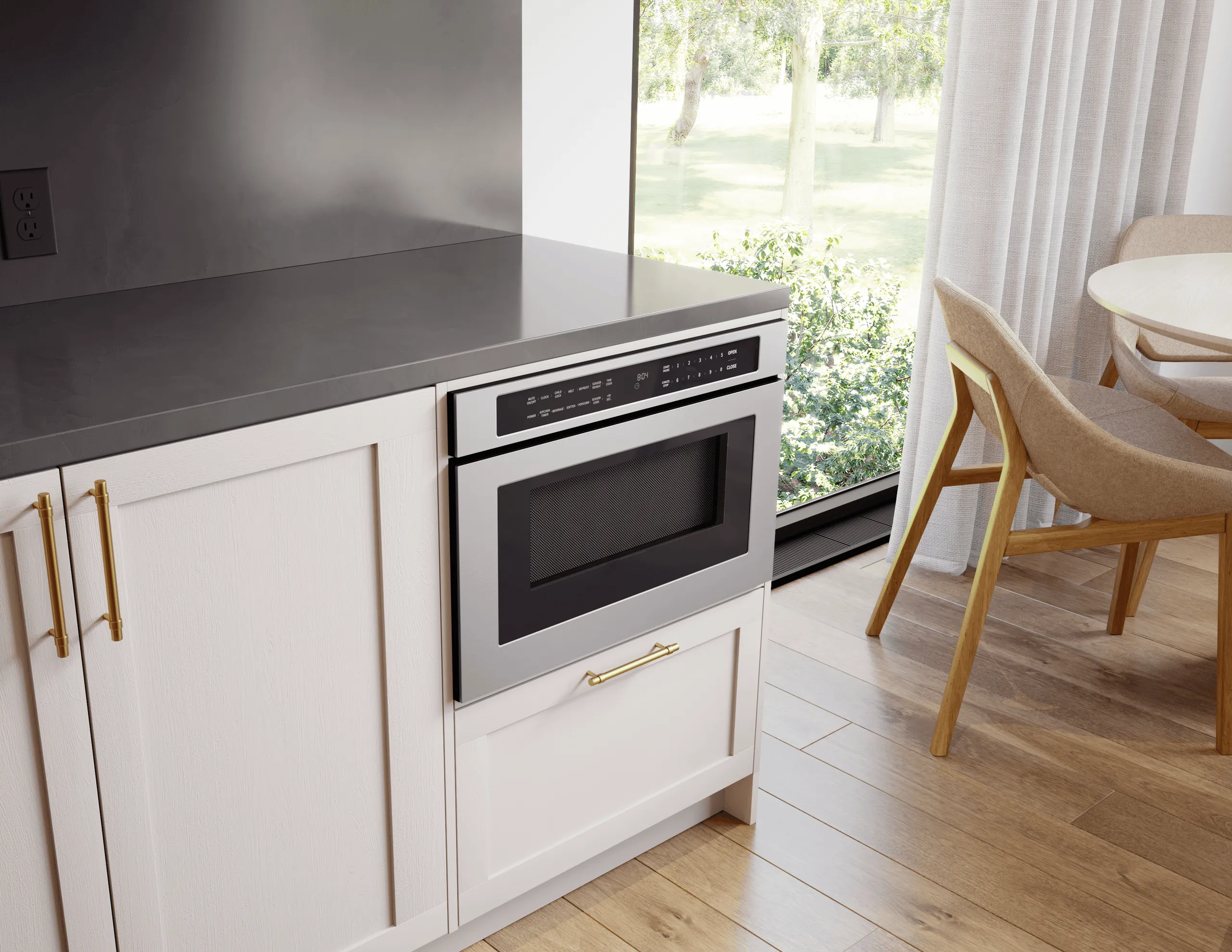 Zephyr MWD3001AS Microwave Drawer. 30In. Built-In. Ss. 1.2 Cu. Ft.