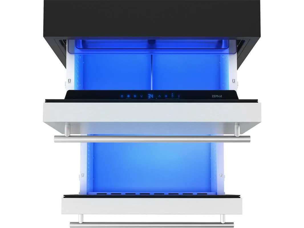 Zephyr PRRD24C1AS 24 Single Zone Refrigerator Drawers