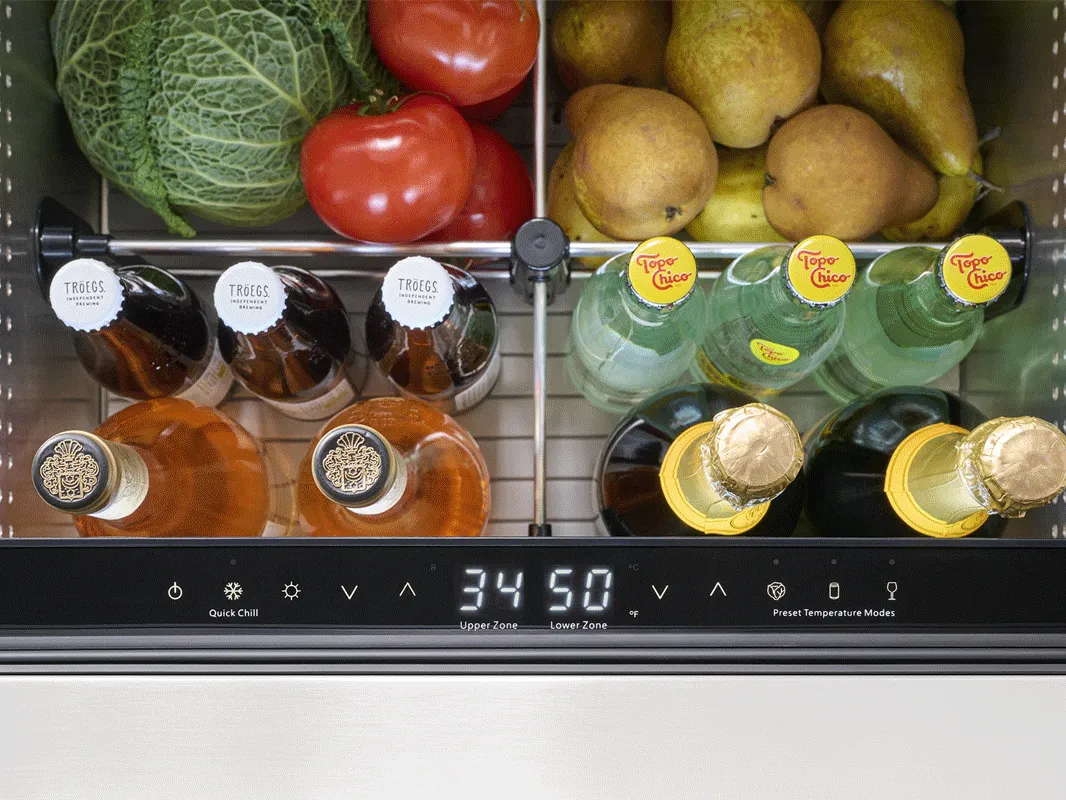Zephyr PRRD24C2AP 24 Panel Ready Dual Zone Refrigerator Drawers