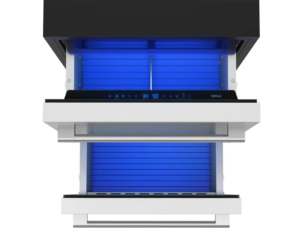 Zephyr PRRD24C2AS 24 Dual Zone Refrigerator Drawers
