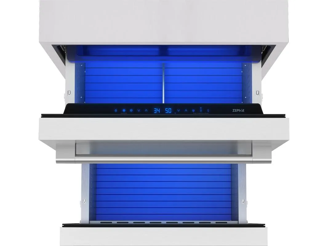 Zephyr PRRD24C2ASOD 24 Outdoor Dual Zone Refrigerator Drawers